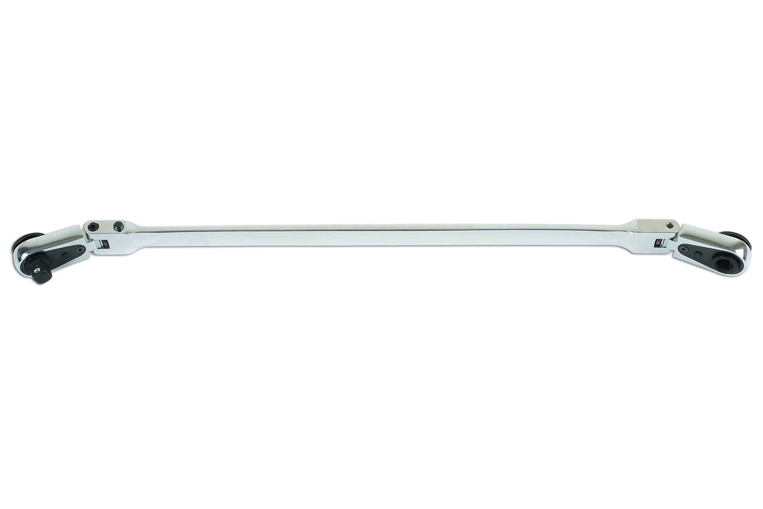 Laser 6744 Cliquet - porte-embout à tête flexible, entraînement de 1/4 pouce x 1/4 pouce