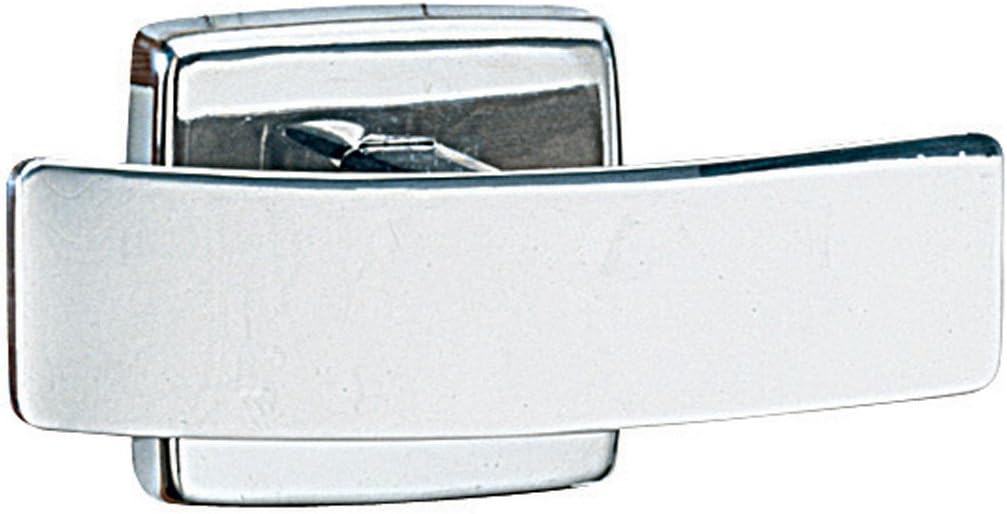 Bobrick 6727 ClassicSeries Stainless Steel Surface Mounted Double Robe Hook, Satin-Finish, 2" Length x 2" Width x 2-5/16" Projection