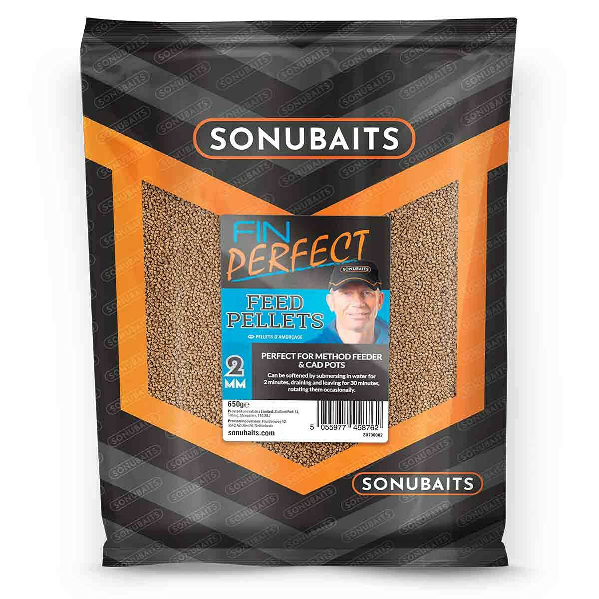 Sonubaits Fin Perfect Feed Method Feeder Pellets 2mm Fishing 650g Bait