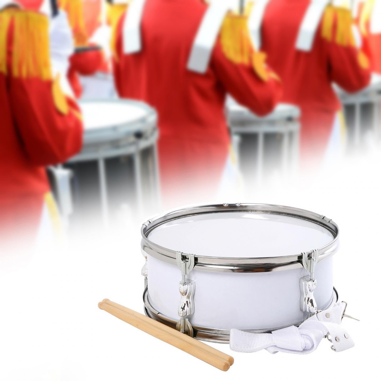 F Fityle Instrumento Musical de Aprendizaje Profesional, Tambor de percusión para niños y jóvenes, Blanco Perla