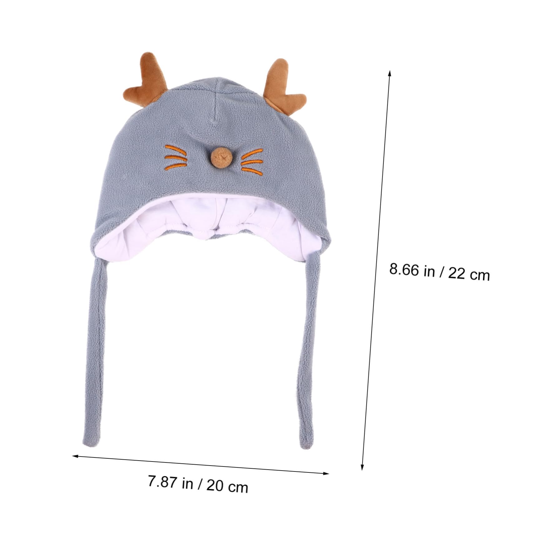 GALPADA 3 Piezas Sombrero Bebé Asta Producto Gorros De Invierno Gorro De Invierno para Niños Pequeños Niño Cálido Gorro De Niño Algodón Recién Nacido Tope De Cobertura Otoño e Invierno