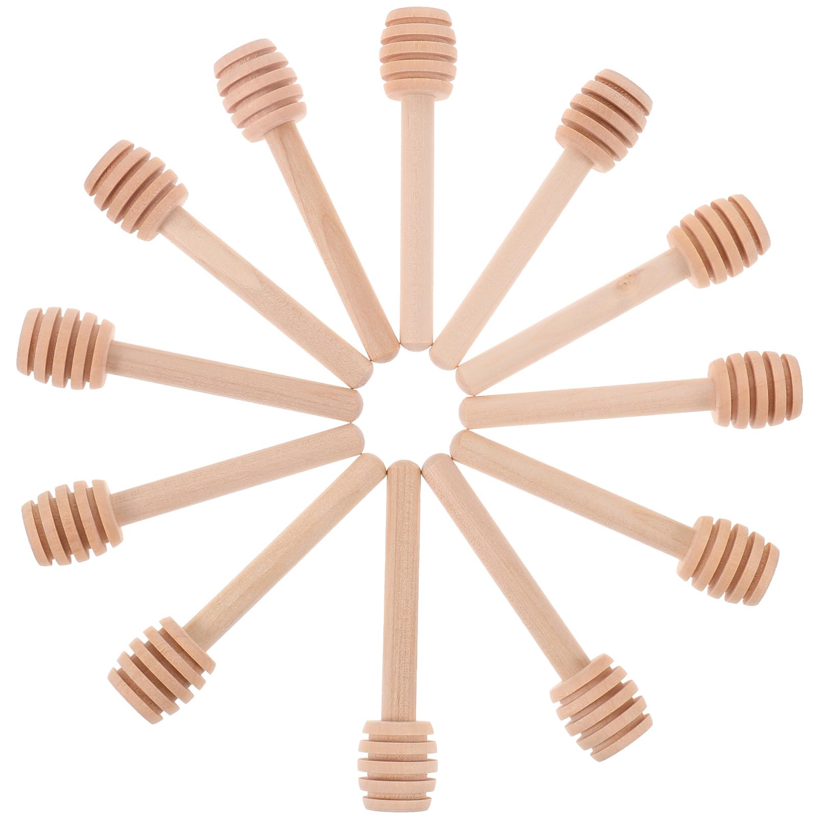 ASAKKURA 12pcs Wooden Sticks for Versatile Stirrer for Milk Tea Jam and More and Easy to Clean