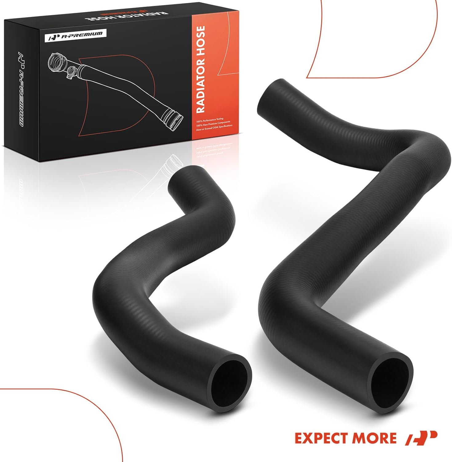 A-Premium 2 PCS Upper and Lower Radiator Coolant Hose Compatible with Suzuki Forenza 2004-2008, Reno 2005-2008 & Chevrolet Optra 2004-2007