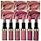 evpct 6Pcs Nude Brown Pink Purple Rose Red Mauve Matte Lipstick Sets for Women Velvet Lipstick Long Lasting Waterproof 24 Hours Lip Stick Stain Makeup Gift Sets labiales mate 24 horas originales A