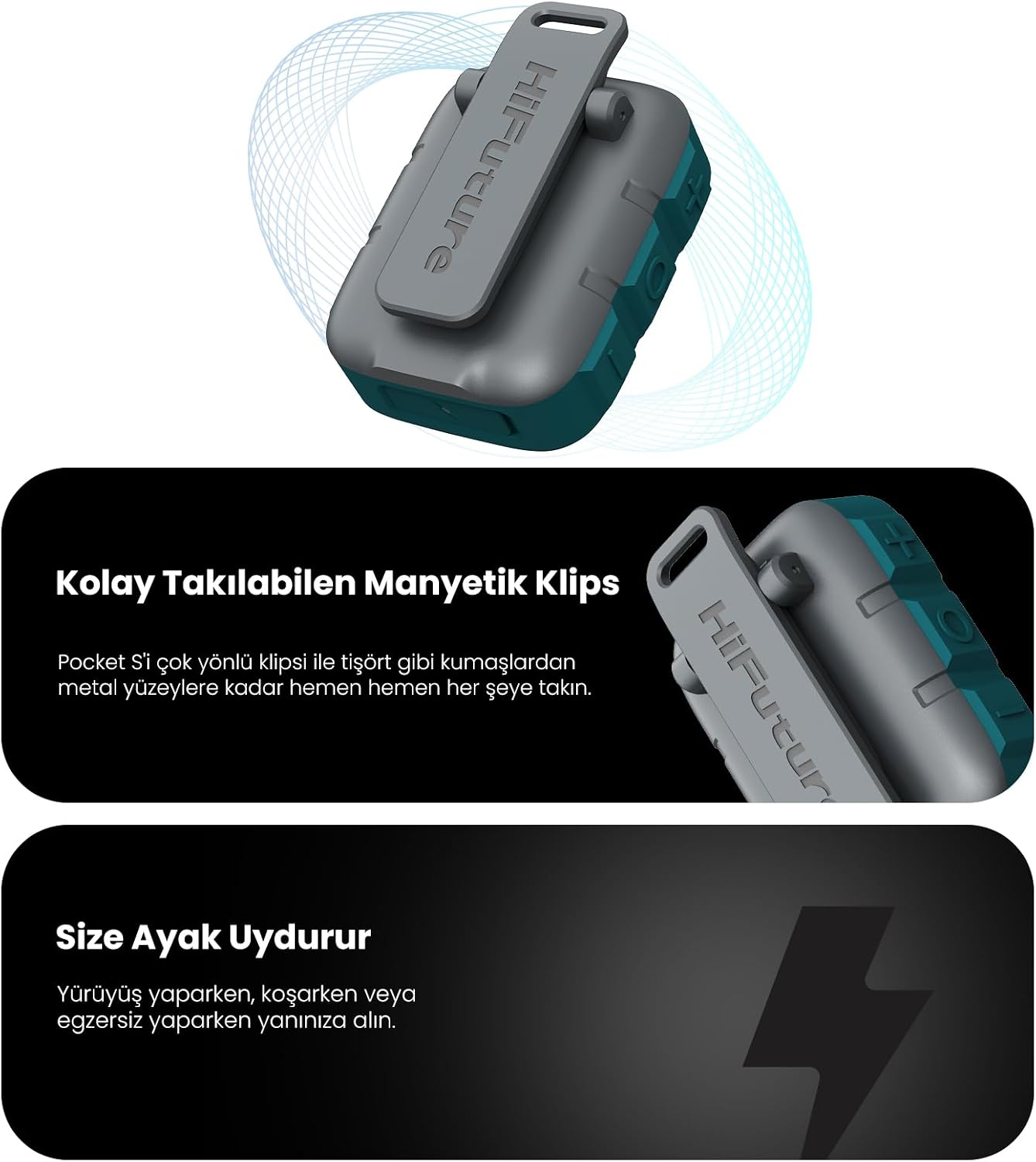 Internal components of HiFuture Pocket S speaker showing 5W output