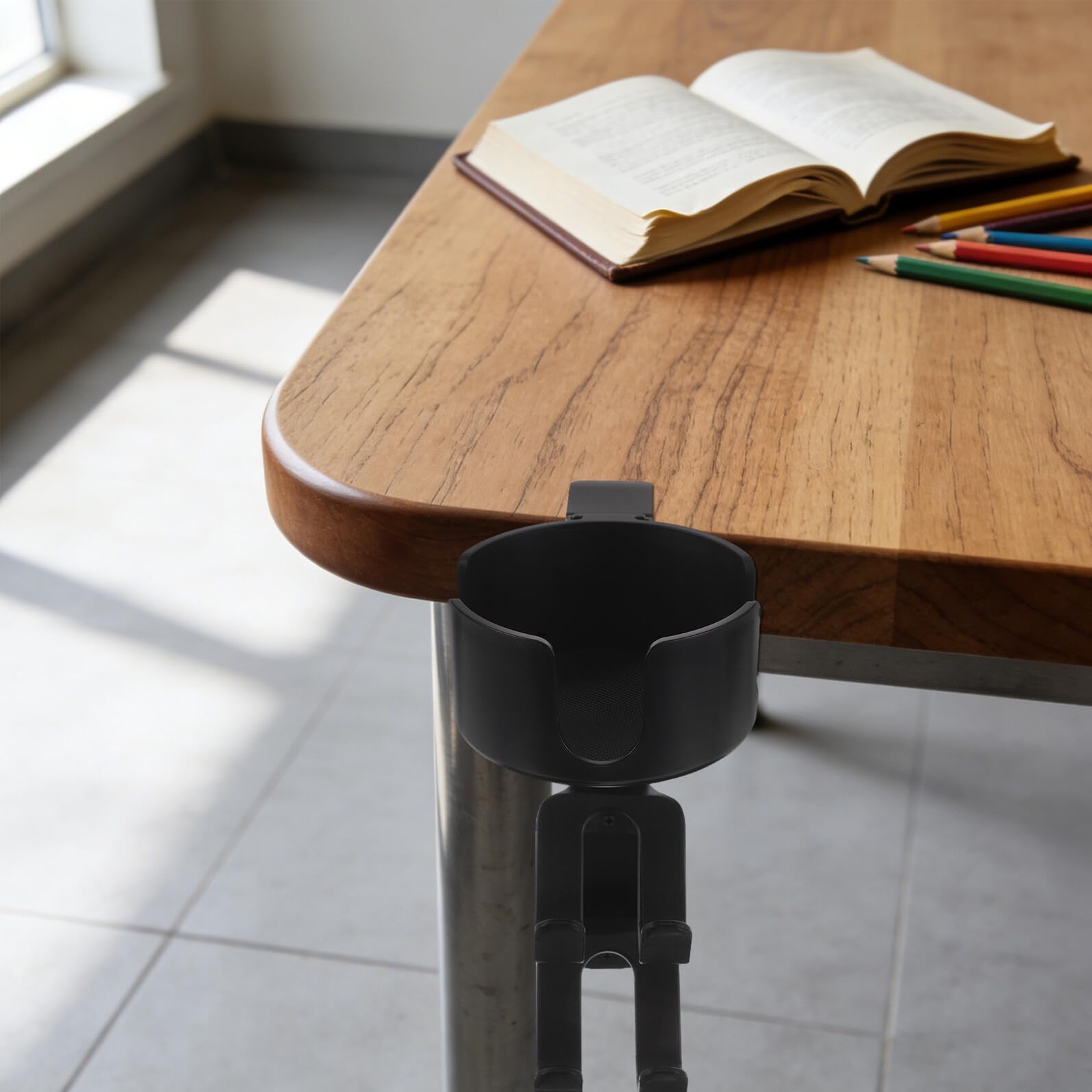 Gatuida Soporte Ajustable para Auriculares con Portavasos y Gancho de Almacenamiento, Base Antideslizante para Escritorio, Compatible con Auriculares Gaming y Controladores, Organizador