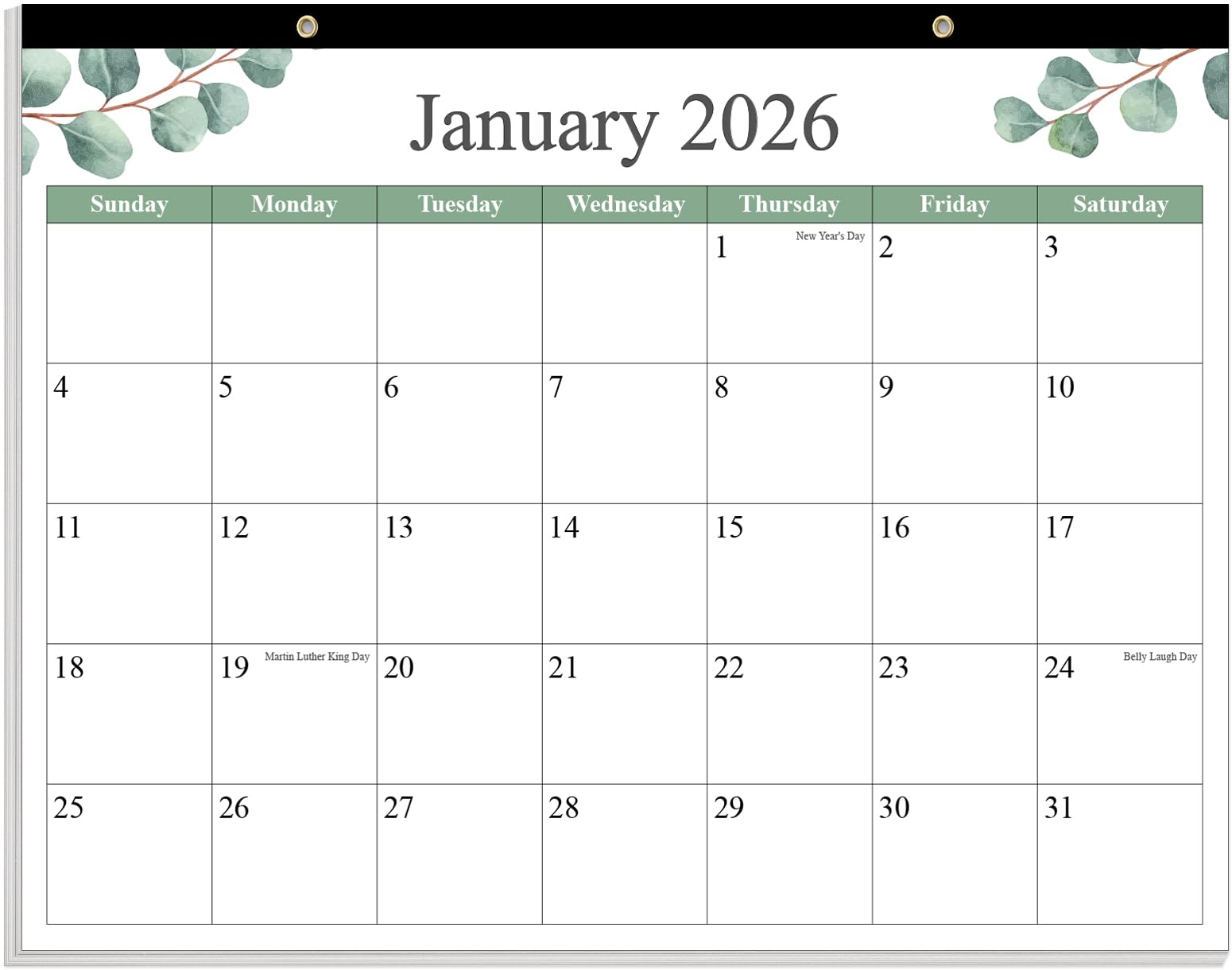 Desk Calendar 2026 - Calendar 2026-2027 from January 2026 to June 2027, 18 Months Calendar with Thick Paper for Office, Home, School Organizing, 14.5"
