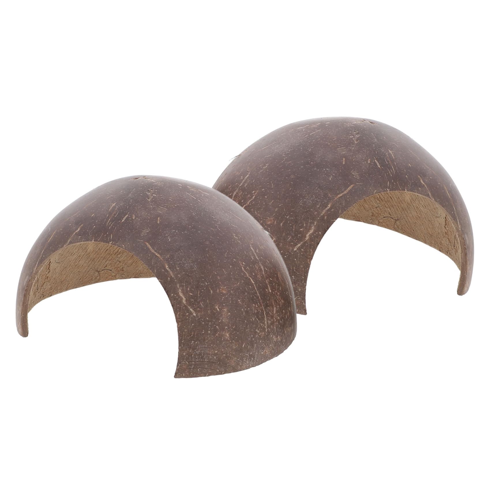 Abaodam 2Pcs Adorable Reptile Hideout Caves Terrarium Decorations for Tortoises Lizards and Other Reptiles Natural Coir Material for Cozy Environment