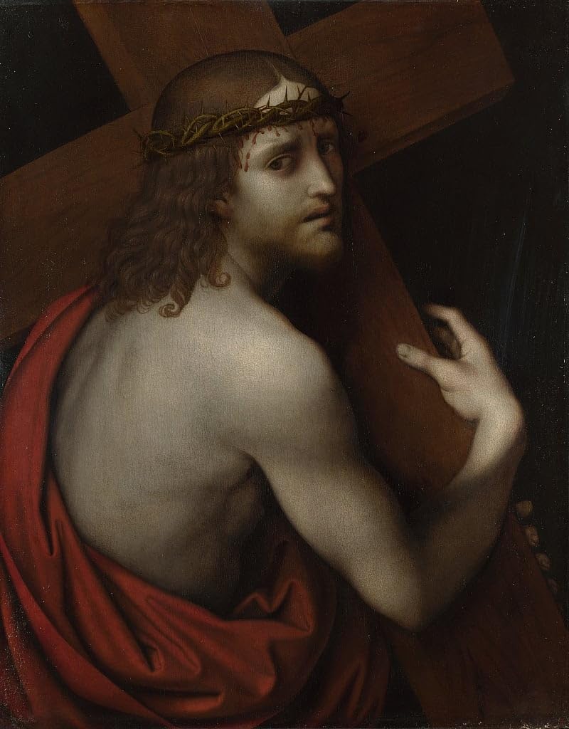 Tableau Le Christ portant de Giampietrino : une fresque d'art vintage pour votre chambre