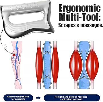 2026 New Electric Massage Scraper & Massager, Fascia Knife Multifunctional Muscle Massage Tool, Muscle Relaxation Electric Fascia Knife Scraper for Fascial Massager, Whole Body, White (Non Heated)