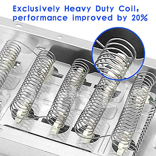 279838 Dryer Heating Element - Exact Fit Whirlpool, Kenmore, Sears, Maytag, Aana, Admiral, Kitchaid, Magic Chef, Norge Dryer - Replace 3403585 8565582 Ps3343130 Ap3094254 #TOP2