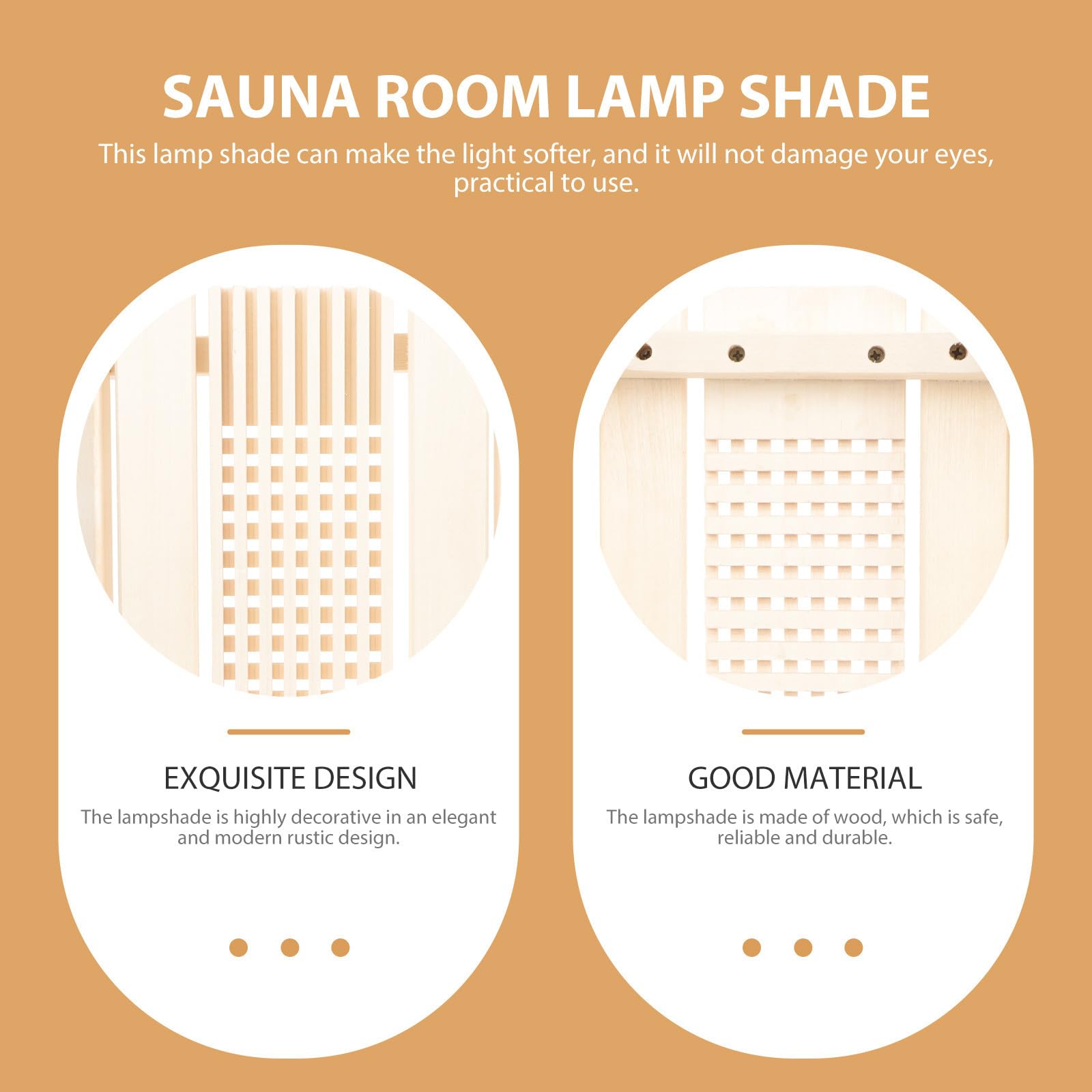 Sauna Lampenschirm für Wandlampe, Hitzebeständig