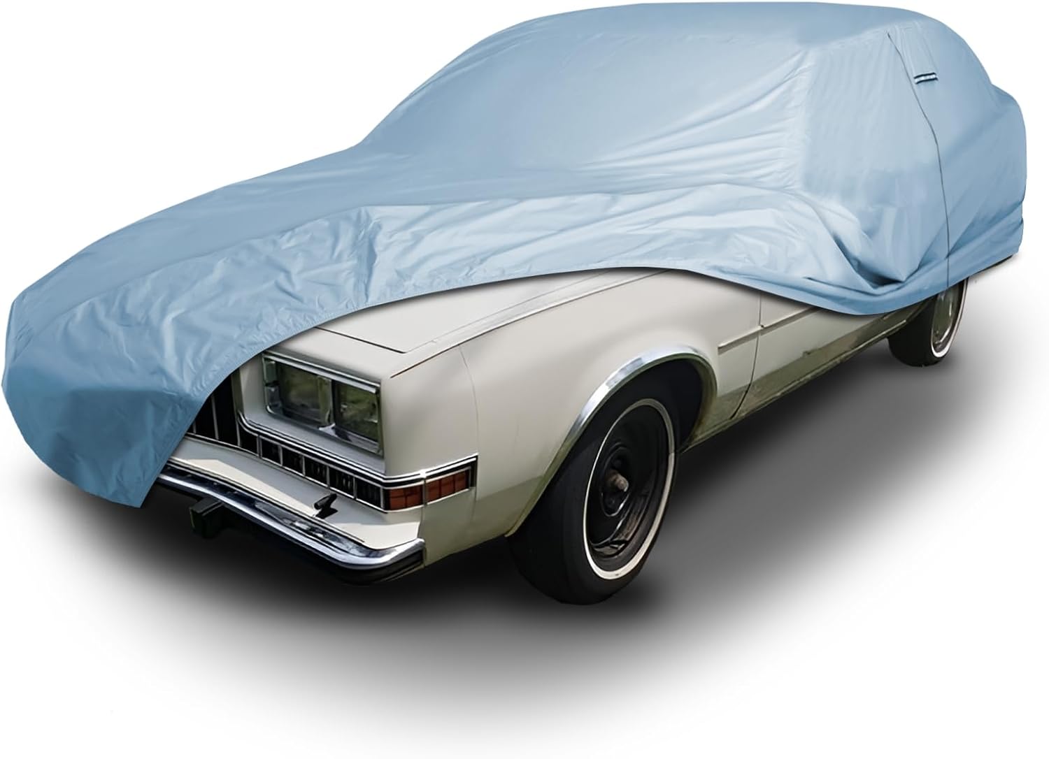 iCarCover Premium Car Cover for 1977-1989 Dodge Diplomat 2-Door, 4-Door Heavy Duty Waterproof All-Weather Automobiles Custom Fit Indoor Outdoor UV Snow Protection Covers with Straps and Bag