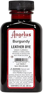Angelus Leather Dye Burgundy - 3 Ounces