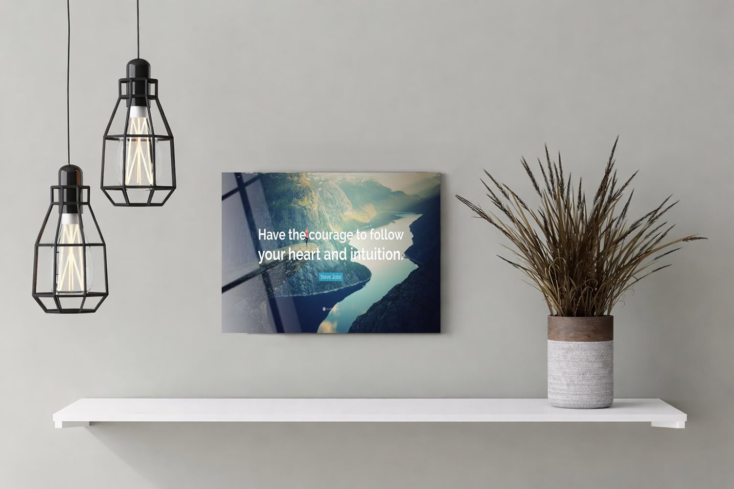 Wall Art | Acrylic Glossy Printed Frame|Home Decor for Living Room, Bedroom, Office, Study, Shelf (11x9inch) - Heart And Intuition 1