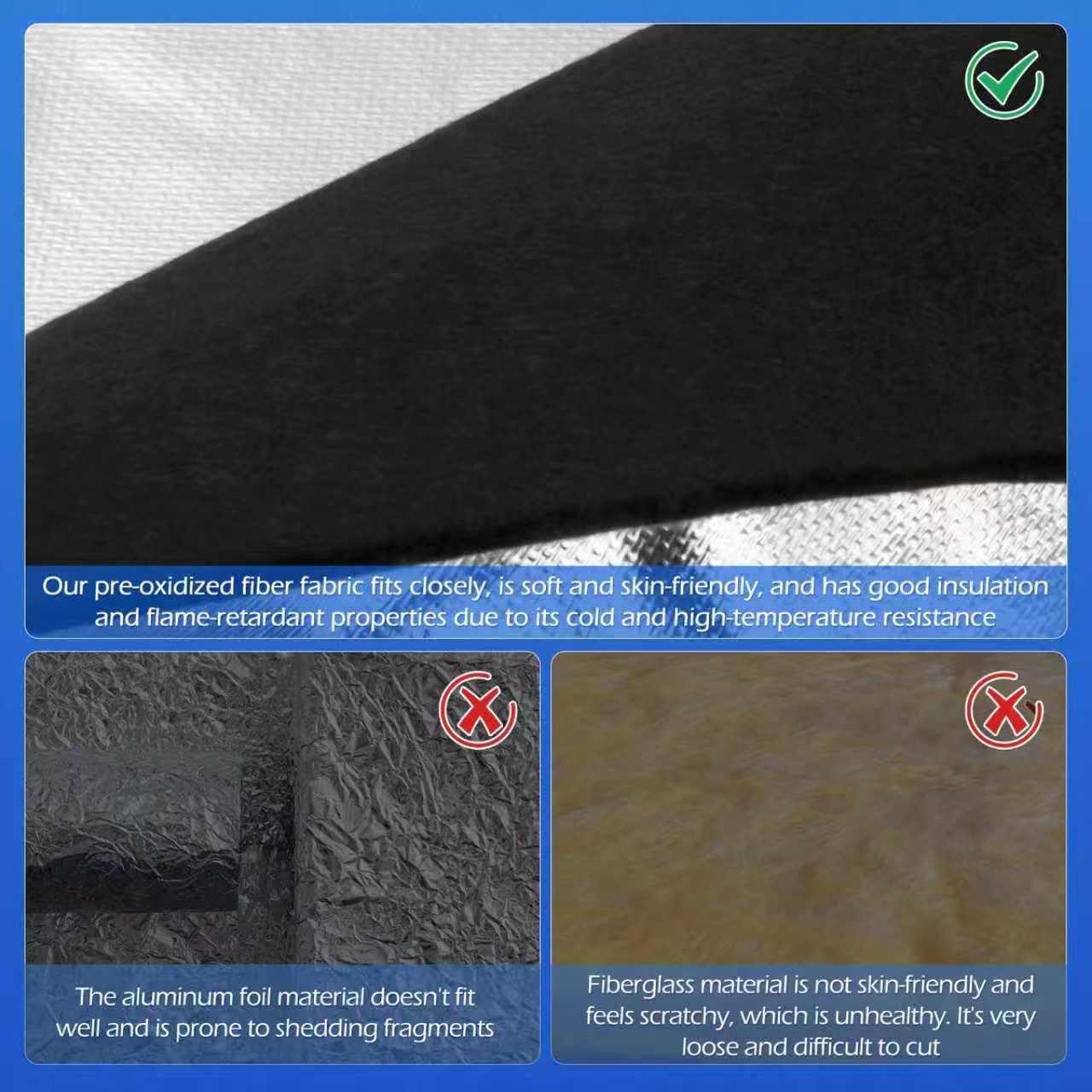 Upgraded Water Heater Insulation Blanket 76"x48", Pre-Oxidized Fiber for Energy Savings, Soft Tight Fit, Easy to Cut & Install, with 25.5" Round Top Spacer & 16FT Foil Tape, Fits 40-80 Gallon Tanks