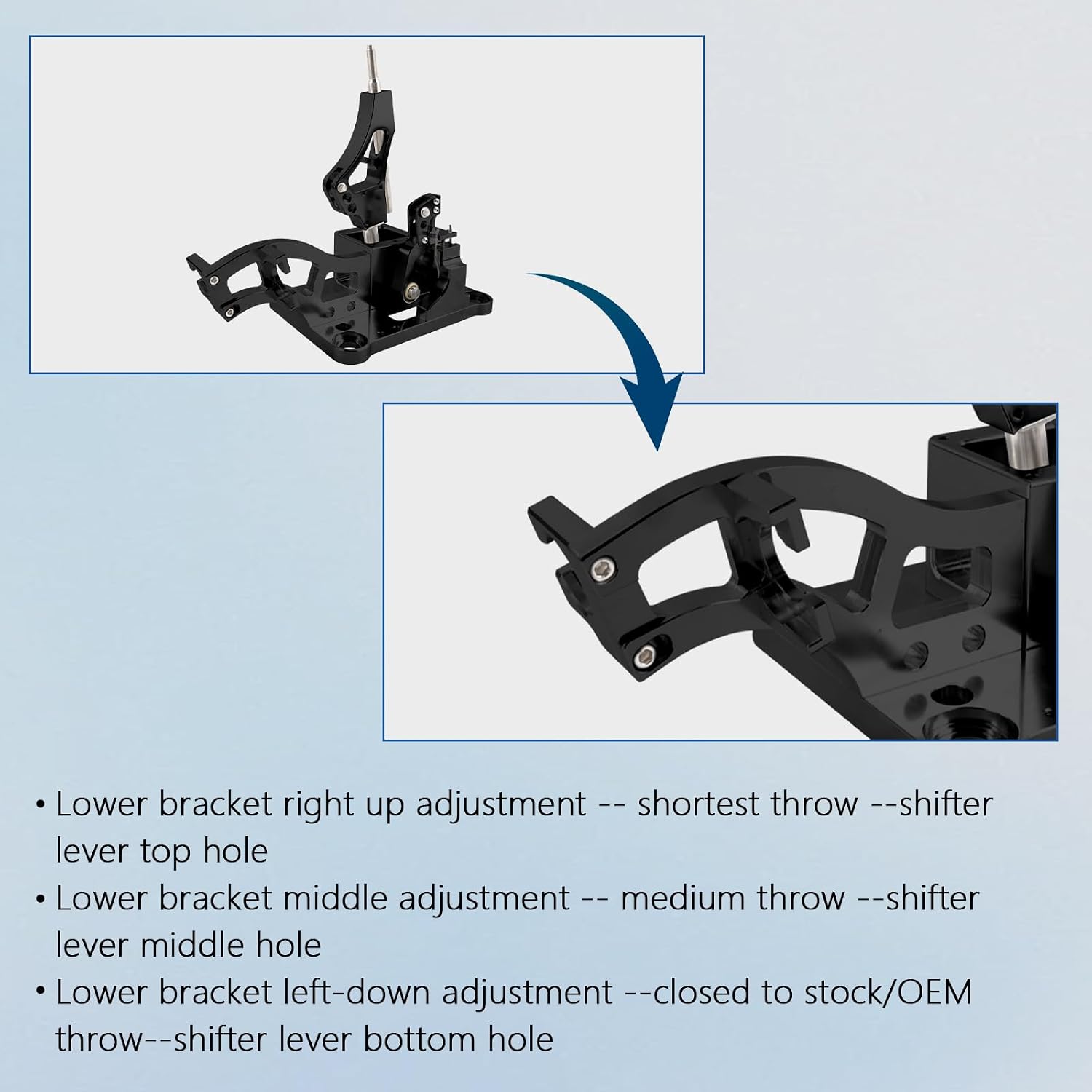 Shifter Box Compatible With Honda RSX Integra DC2 Civic EM2 ES EF EG EK K20 K24 Swap
