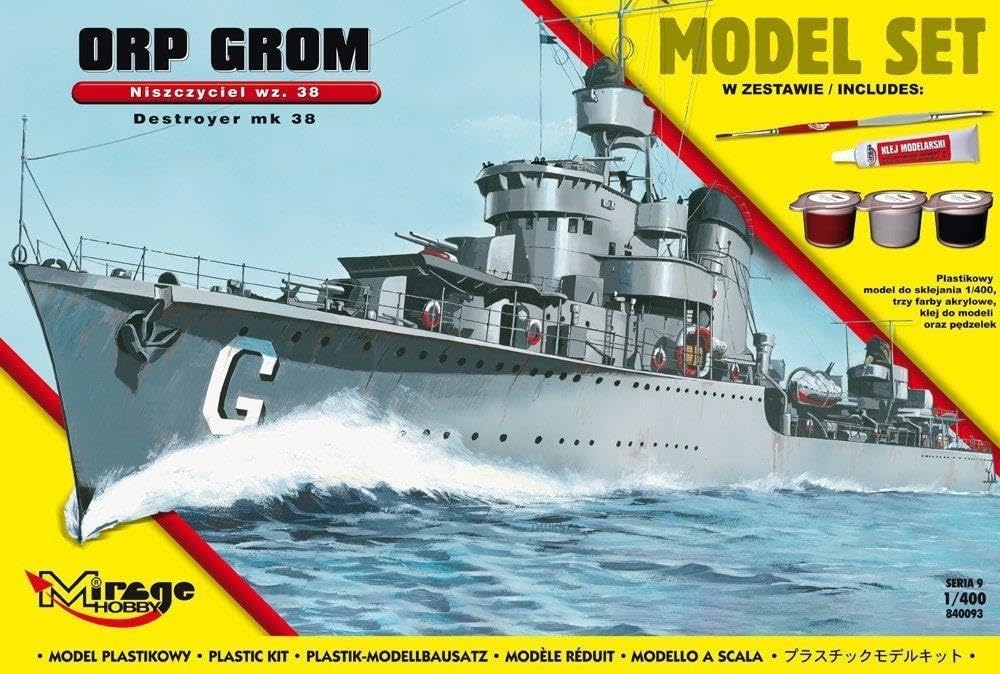 Mirage Hobby ORP GROM wz.38 Polish Destroyer of The Second World War