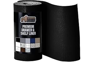 Gorilla Grip Black Non-Adhesive Drawer and Shelf Liner