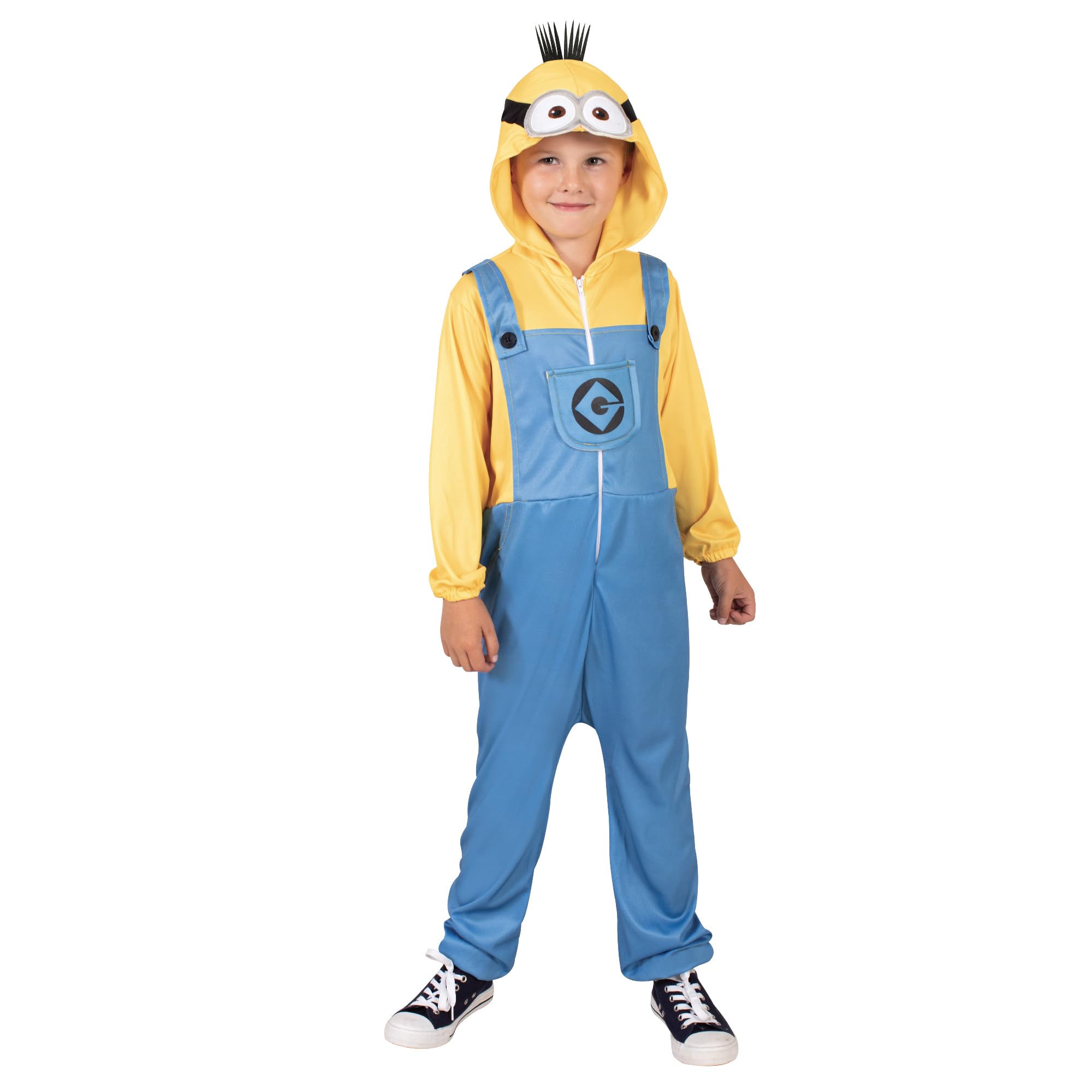 Rubies Official Illumination's Despicable Me 4, Minion Tim Child Onesie, Kids Fancy Dress, Size Extra Small Halloween