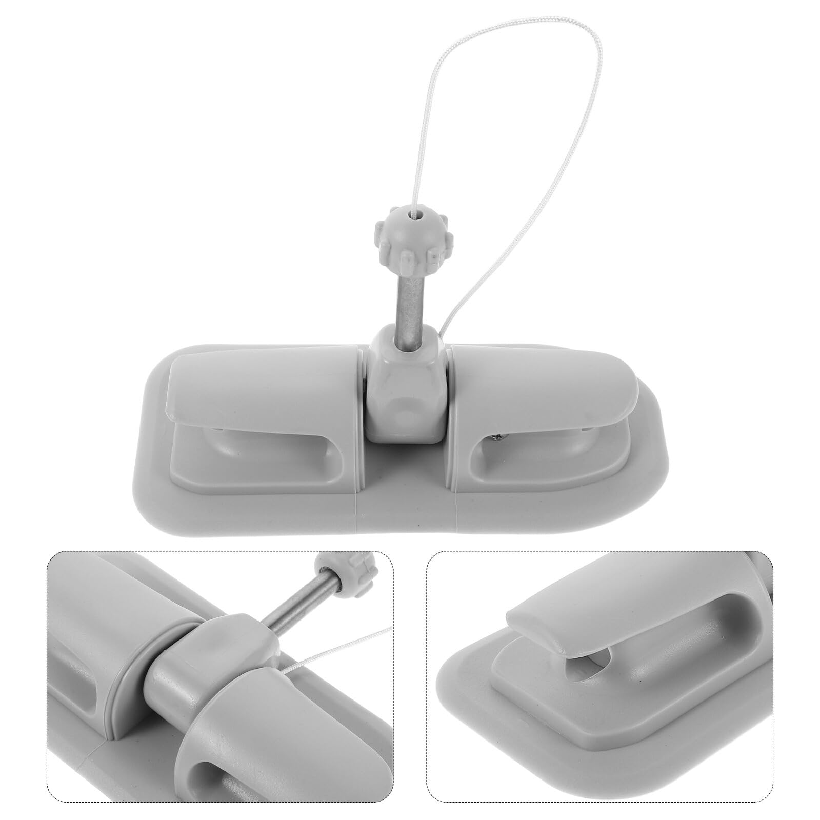 2 Stück-Pack Universeller Paddelhalter für Kajaks mit 10mm Bohrung | Aluminiumlegierung und Pvc, Schnellmontage, Geeignet für Outdoor Wasseraktivitäten und Ruderboote