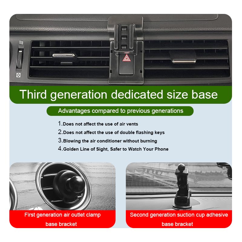 Car Phone Holder for Lexus CT 200h Auto Accessories [Only for 2011-2017 CT200h] [Auto Lock Hands Free Cell Phone Mount Car fits for iPhone & All Smartphones]