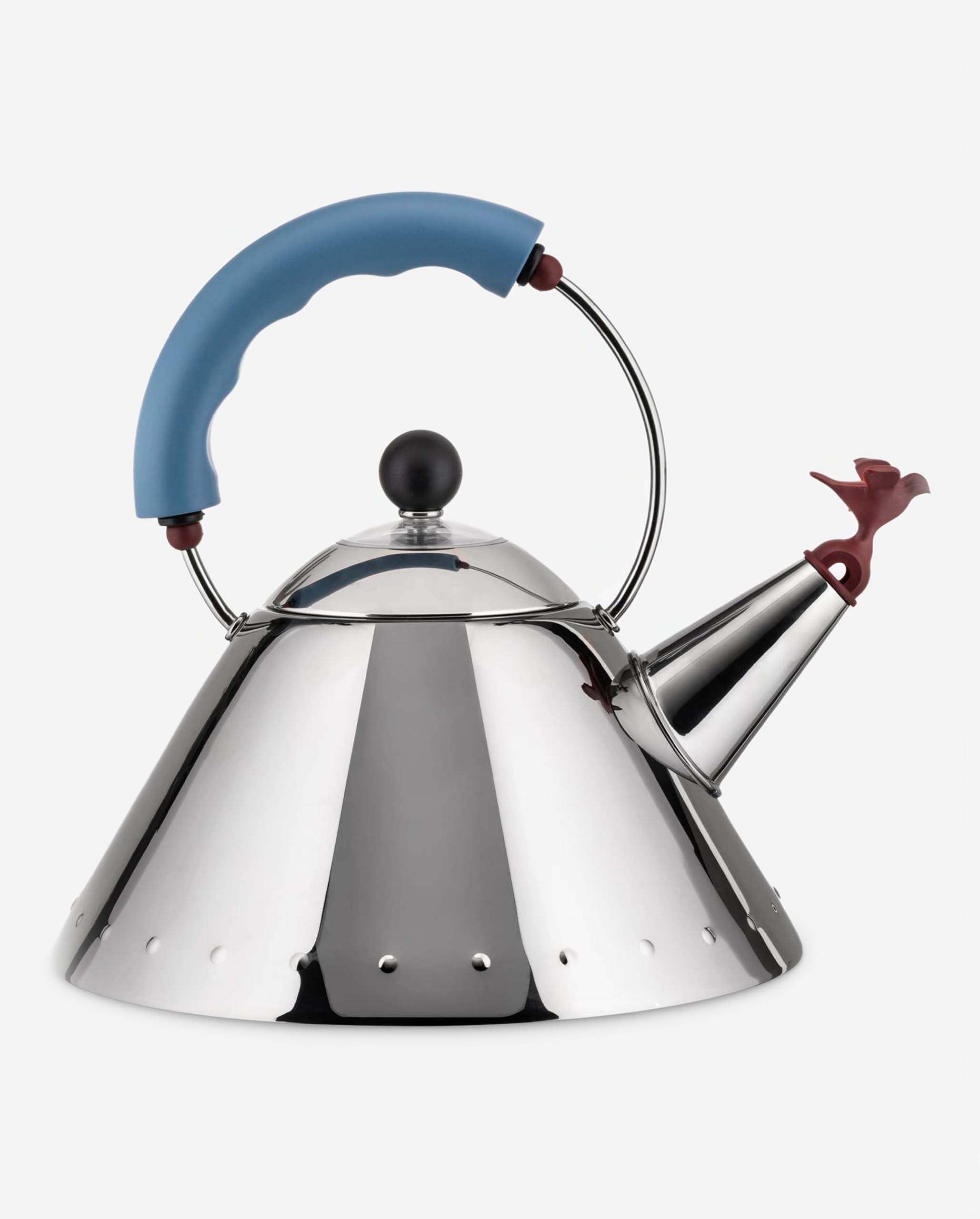 Amazon.com: Alessi 9093 - 設計水壺,附把手和鳥形哨子,不銹鋼和PA,淺