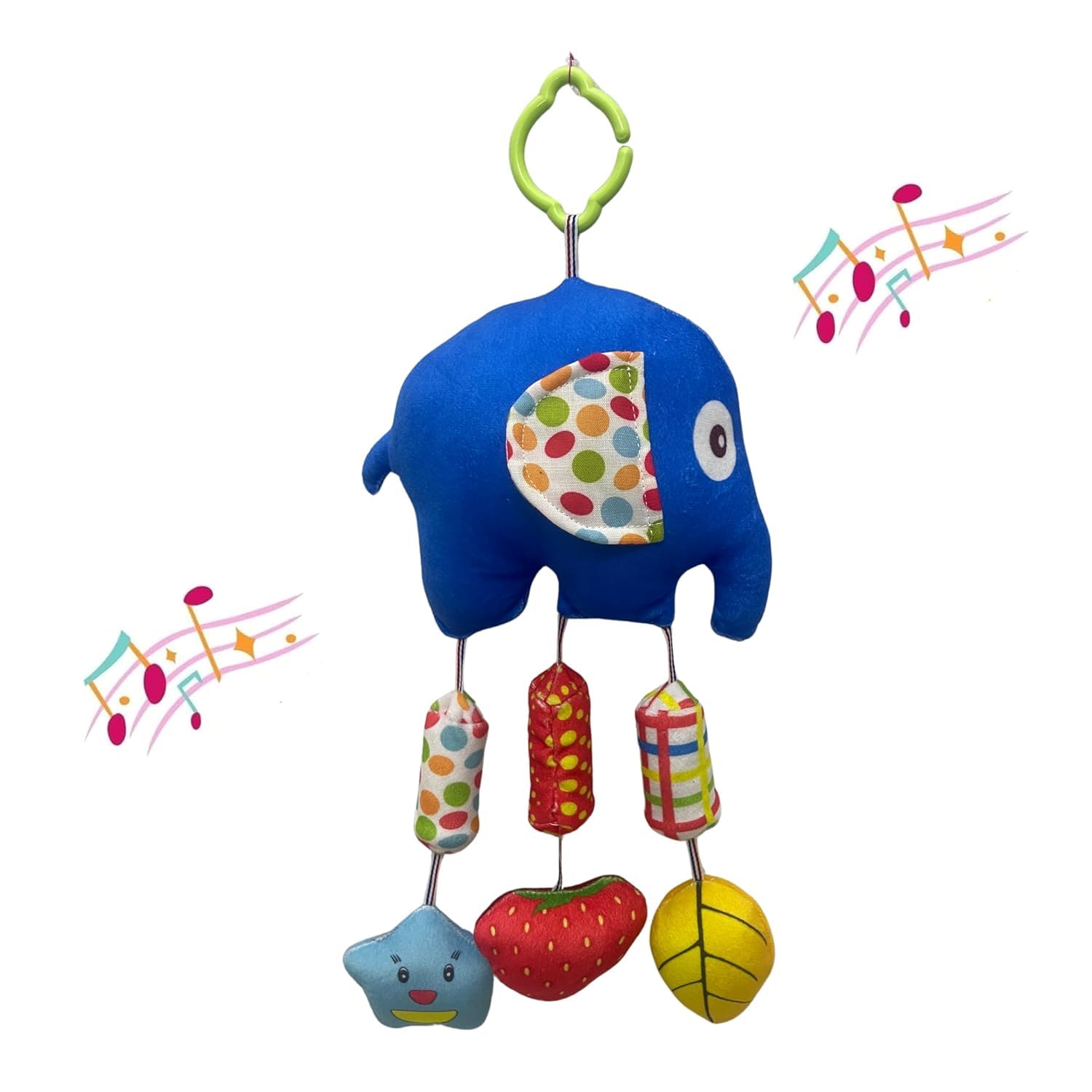 BABYGLOW Baby Cradle Crib & Stroller Plush Playing Toy Car Hanging Rattles, Hanging Toys,Ghodiyu Toy/Playing Toy (Pattern 2) - Multicolor-image-38