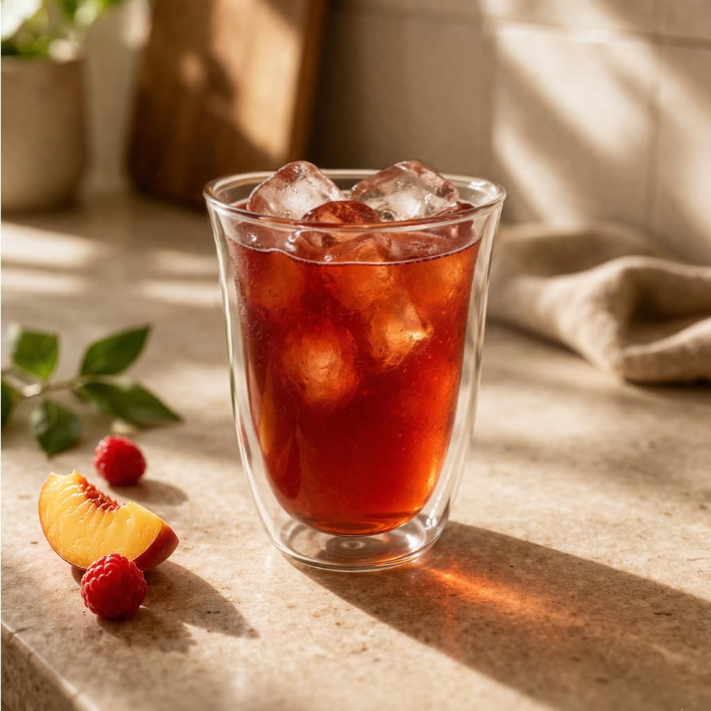 Creano Vasos de Doble Pared „Modelo V“ de Vidrio de Borosilicato Aislantes para Café y Té 400ml – Juego de 6 Vasos
