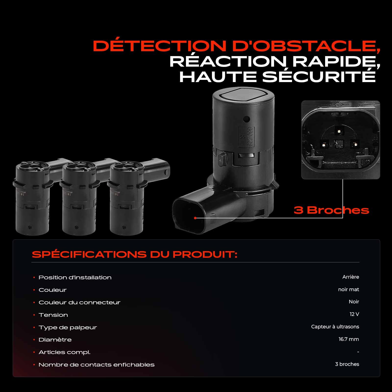 Frankberg capteurs de stationnement avantarrière 66218368727