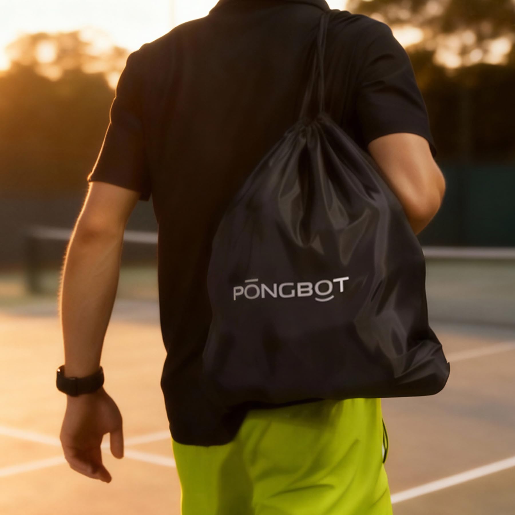 PONGBOT Lot de 50 balles de tennis avec sac, sans pression et haute élasticité pour la pratique, l'exercice, l'entraînement des débutants