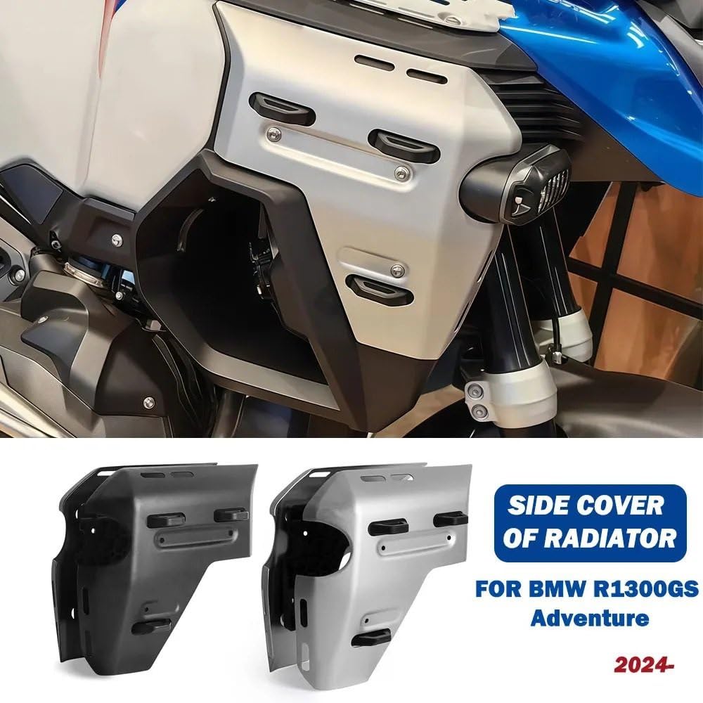 Płyta ochronna zbiornika Do R1300GS Adventure 2024-2026 boczne panele motocyklowe zbiornik na wodę | Osłony Osłona panelu bocznego Osłona ochronna(Silver)