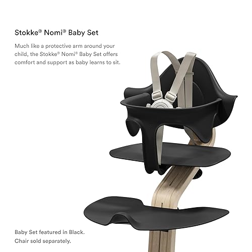 Miniatura 3 de Nomi Juego para bebé, color gris, proporciona apoyo lateral y de espalda mientras el bebé aprende a sentarse, incluye arnés extraíble para edades de