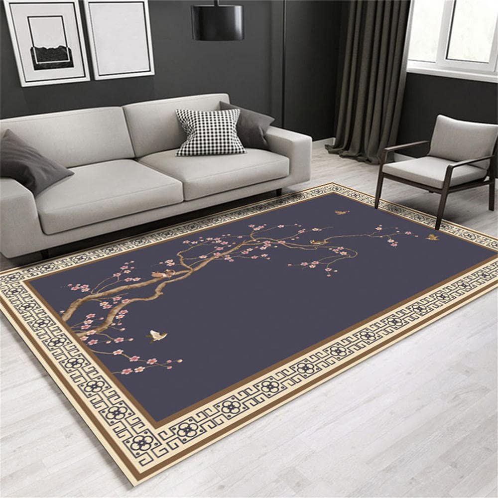 Moquette sol sur mesure et grand tapis de style chinois rectangulaire