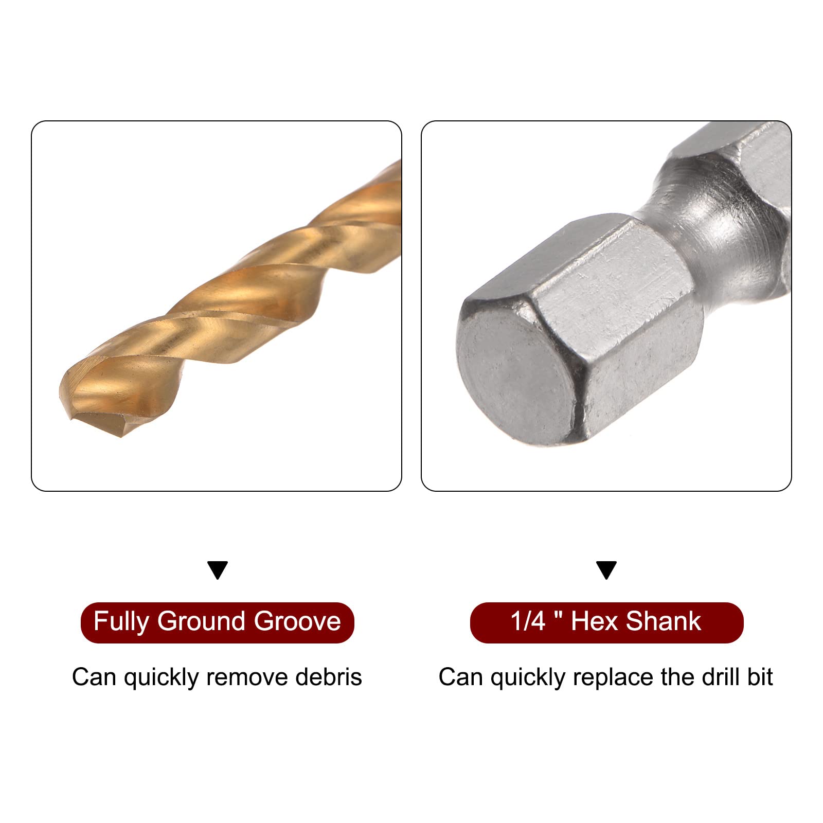 HARFINGTON Hex Shank Drill Bit