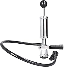 Keg Party Pump Beer Faucet Barrel Pump Black Beer Keg Pump Stainless Steel Kitchen Fauceet with Drink Pump Home Pump Household for Beer Kegging Pump Rings Beer Dispensers