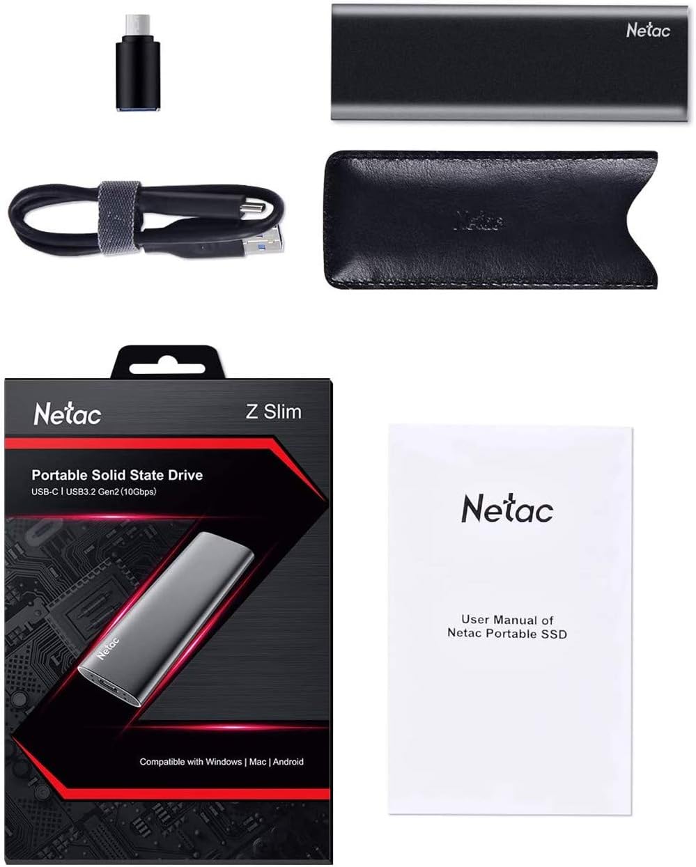 One-Day Sale: Up to 50% Off Netac External Solid State Drives 500GB 500MB/S Super Speed USB 3.2 Gen 2 Type C EXFAT Aluminum - Zslim Super Brands Netac External Solid State Drives 500GB 500MB/S Super Speed USB 3.2 Gen 2 Type C EXFAT Aluminum - Zslim