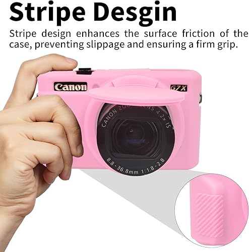 Miniatura 45 de Easy Hood G7X Mark II Case G7X Funda de silicona para cámara, funda protectora de silicona suave para cámara réflex digital Canon Powershot G7X Mark
