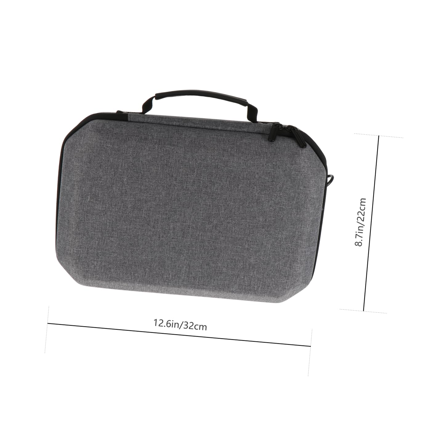 jojofuny Estuche de Transporte para 2 Gafas de Realidad Virtual Caja Protectora de Eva Cremallera Almacenamiento Compacto Fácil de Transportar