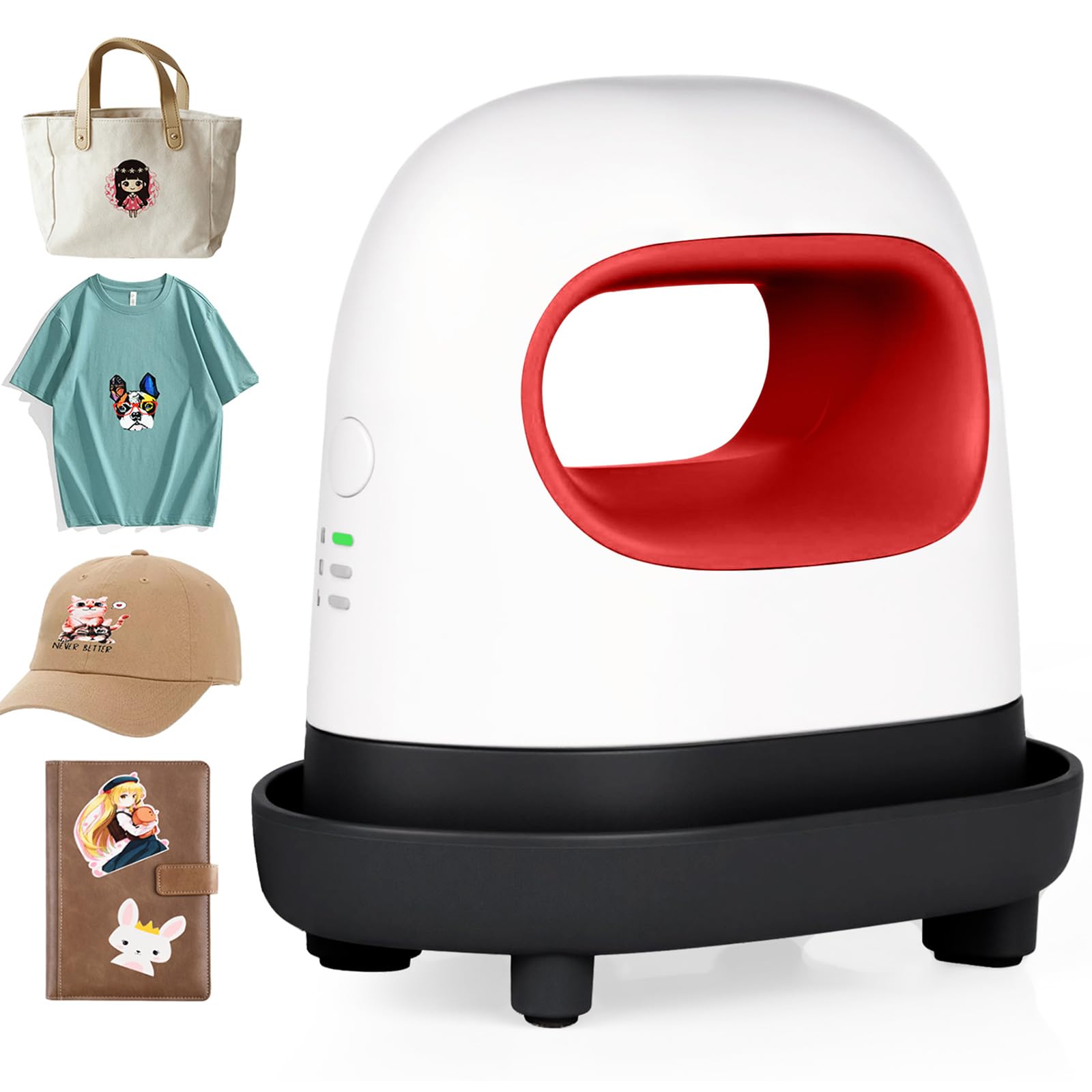 Mini Pressa a Caldo, Portatile Stampante per Tessuti, Termopressa per Maglietteper per Artigianato Vestiti Cappelli