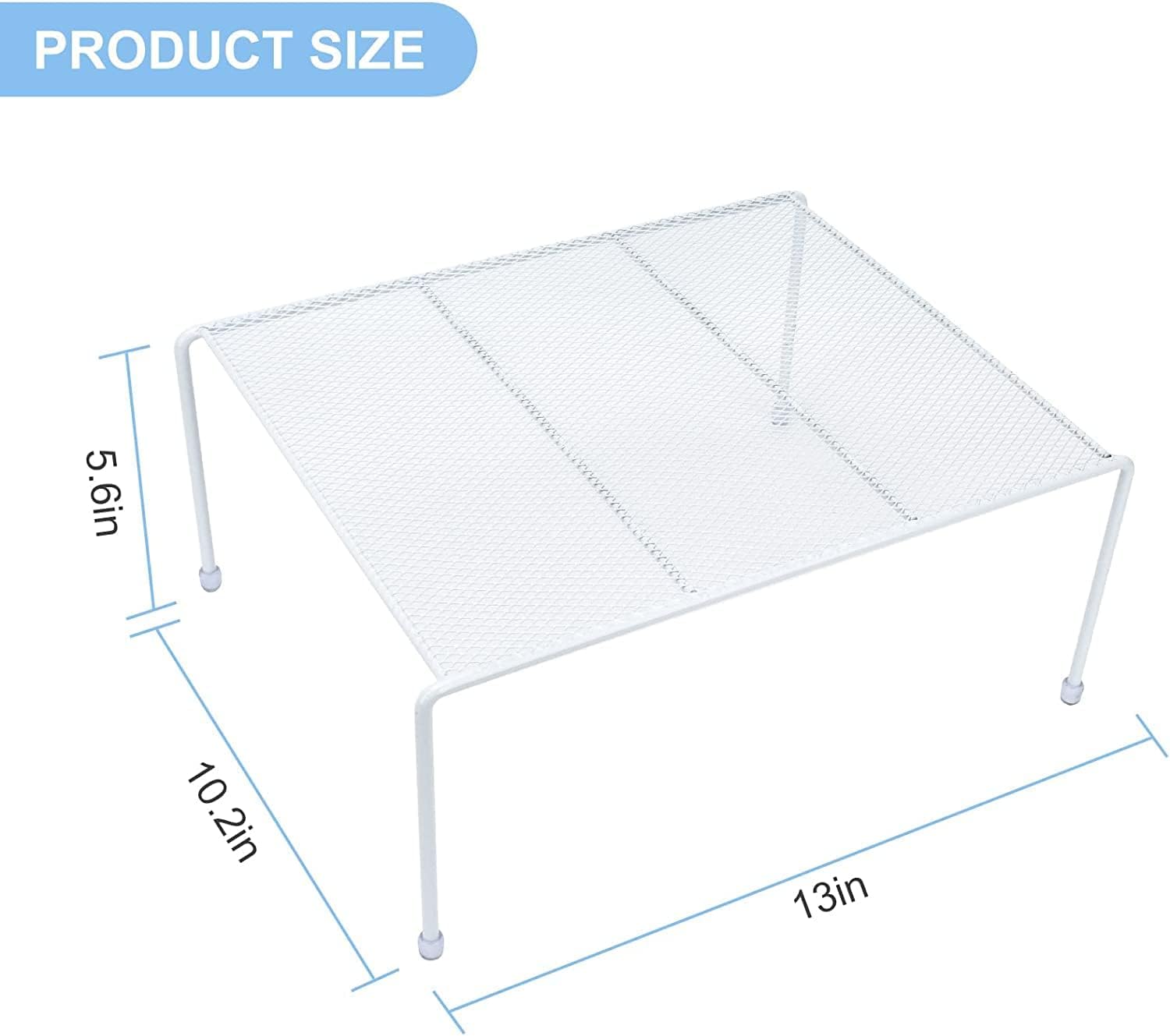 2-teiliges Netz-Küchenregal-Set – 33,3 X 25,9 Cm – Rutschfeste Aufbewahrungsregale Für Schrank, Kühlschrank, Bad