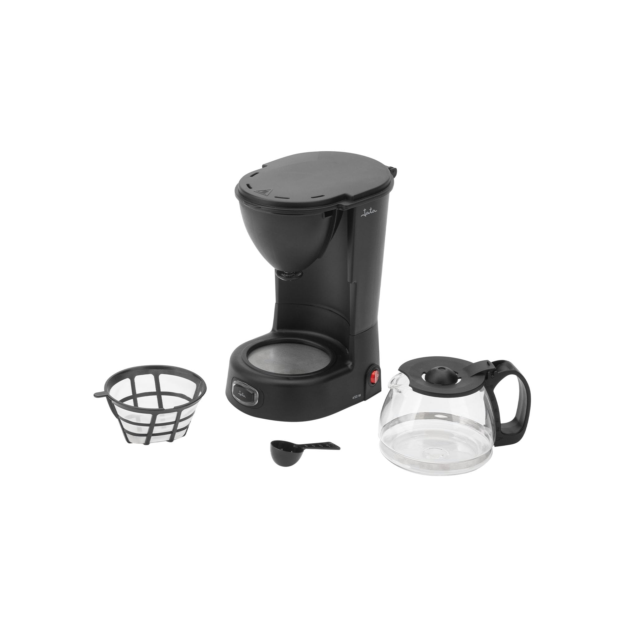 Jata JECA1750 - Caffettiera a goccia da 2 a 8 tazze 650 W, caraffa in vetro da 750 ml con coperchio. Sistema antigoccia. Filtro permanente. Spegnimento automatico. Risparmio energetico