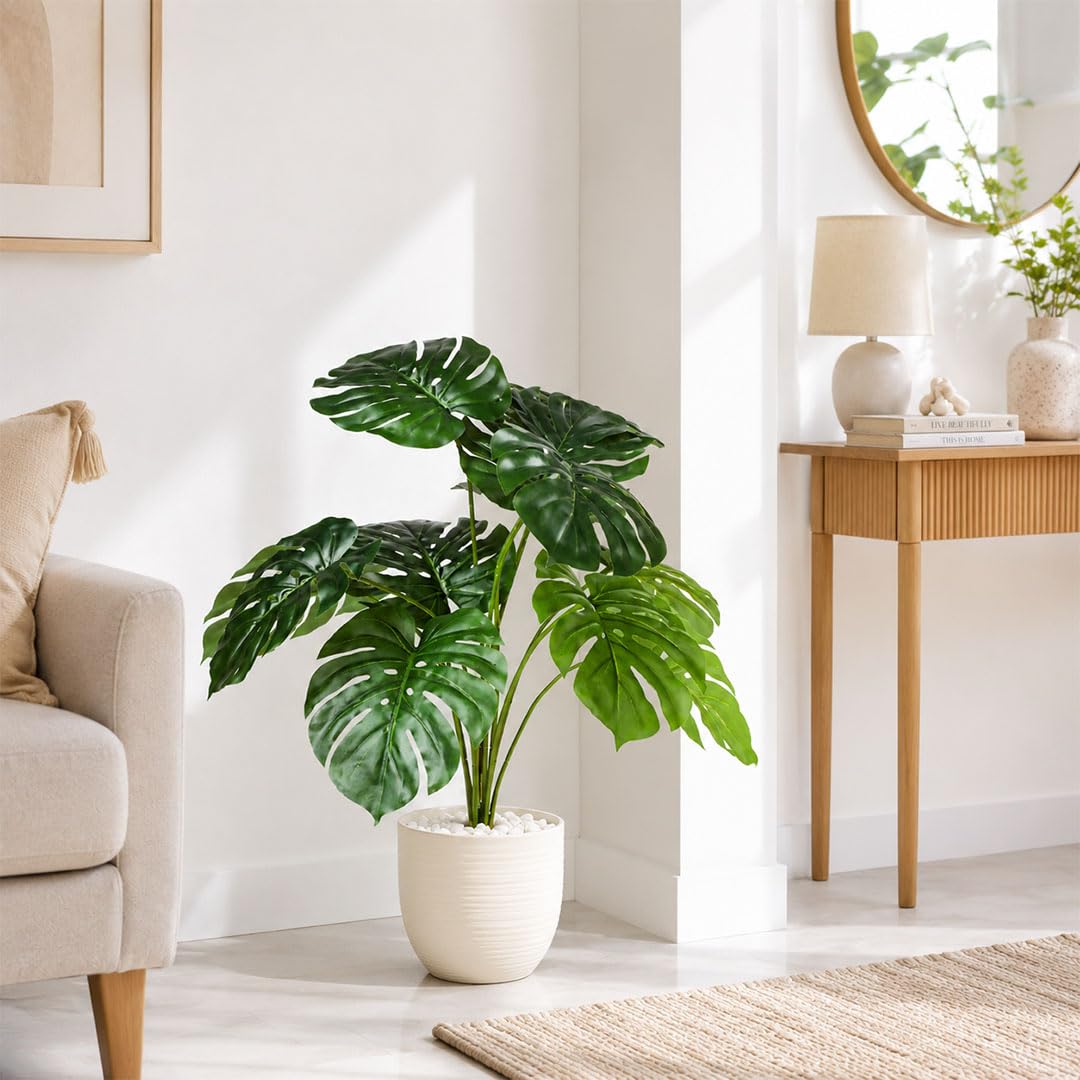 Blooming Floret Dieffenbachia Plant - Artificial Tropical Decor -14