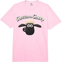 Shaun the Sheep Classic Logo with Shaun T-Shirt Comfort Colors Adult Heavyweight T-Shirt