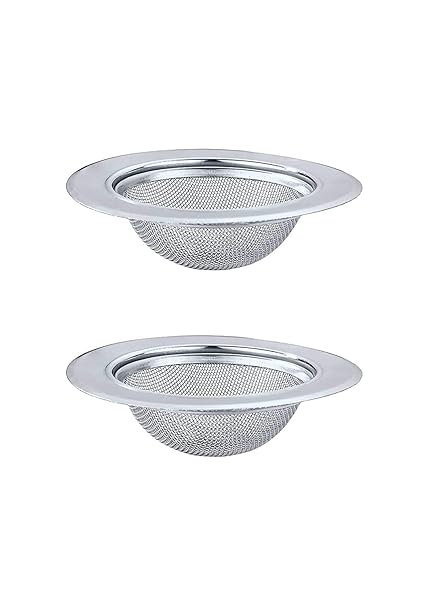 Xtend Stainless Steel Sink Strainer Kitchen Drain Basin Basket Filter Stopper Drainer/Jali (11cm / Size 3) 2pcs