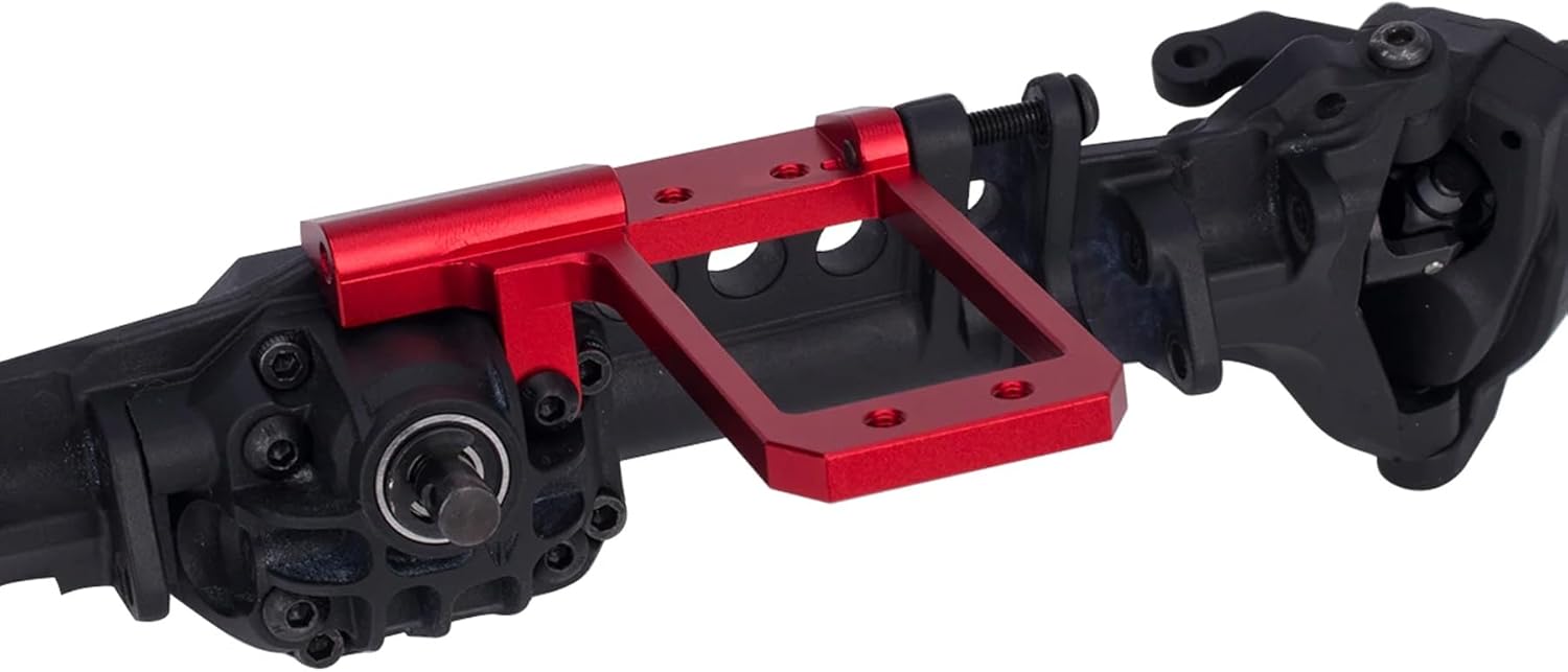 1/10 RC F10 Portal Axle Servo Mount, Aluminum CNC Front Axle BAT Servo Mount Low Center of Gravity for 1/10 RC Crawler Vanquish VS4-10 Phoenix F10 Portal Axle LCG Chassis DIY Upgrades (Silver)