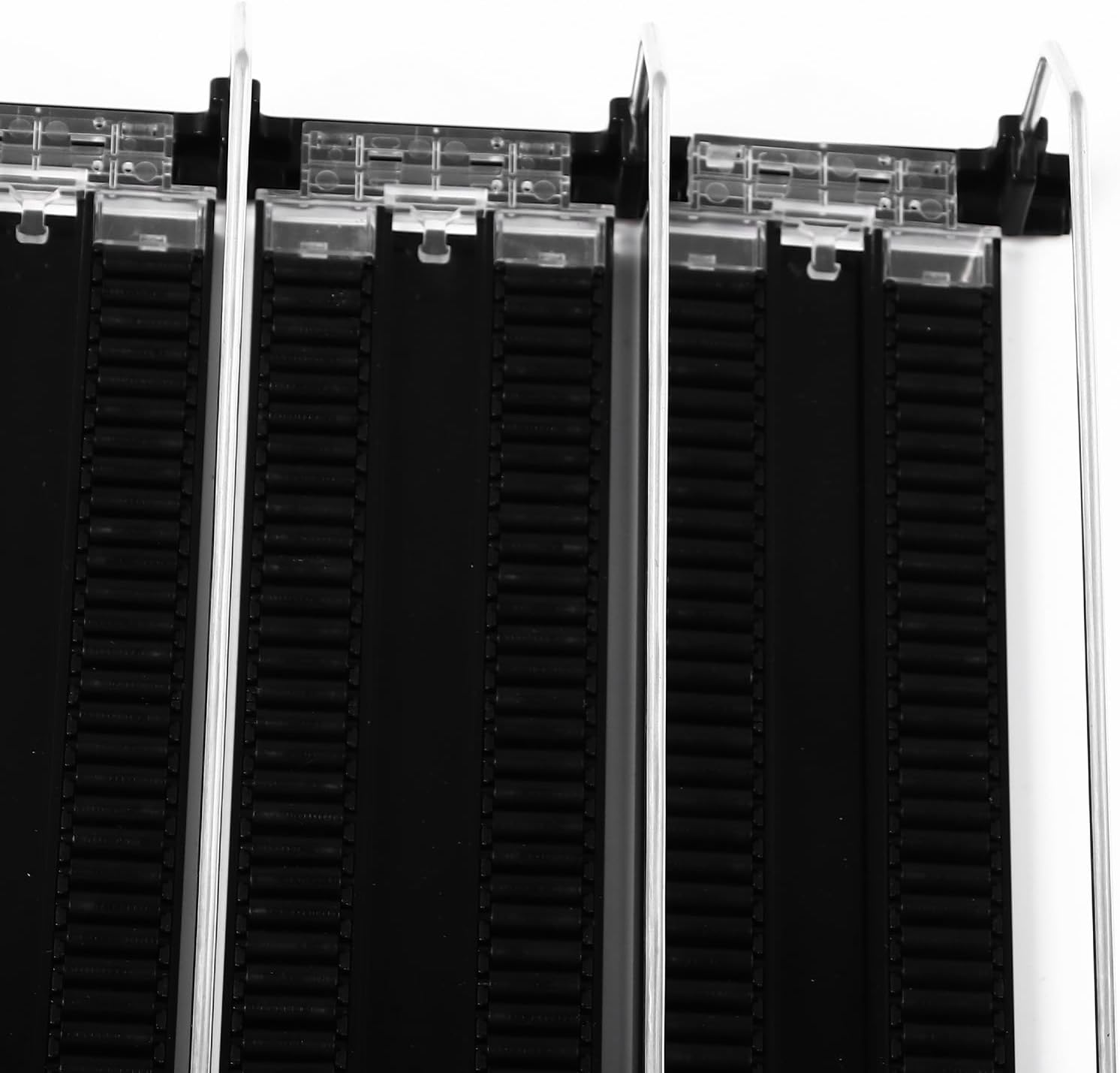 Fridge Drink Dispenser: Adjustable Width, Rainproof Design, Self Pushing Soda Can Organizer, Ideal for Soda and Beer, Black (5PCS)