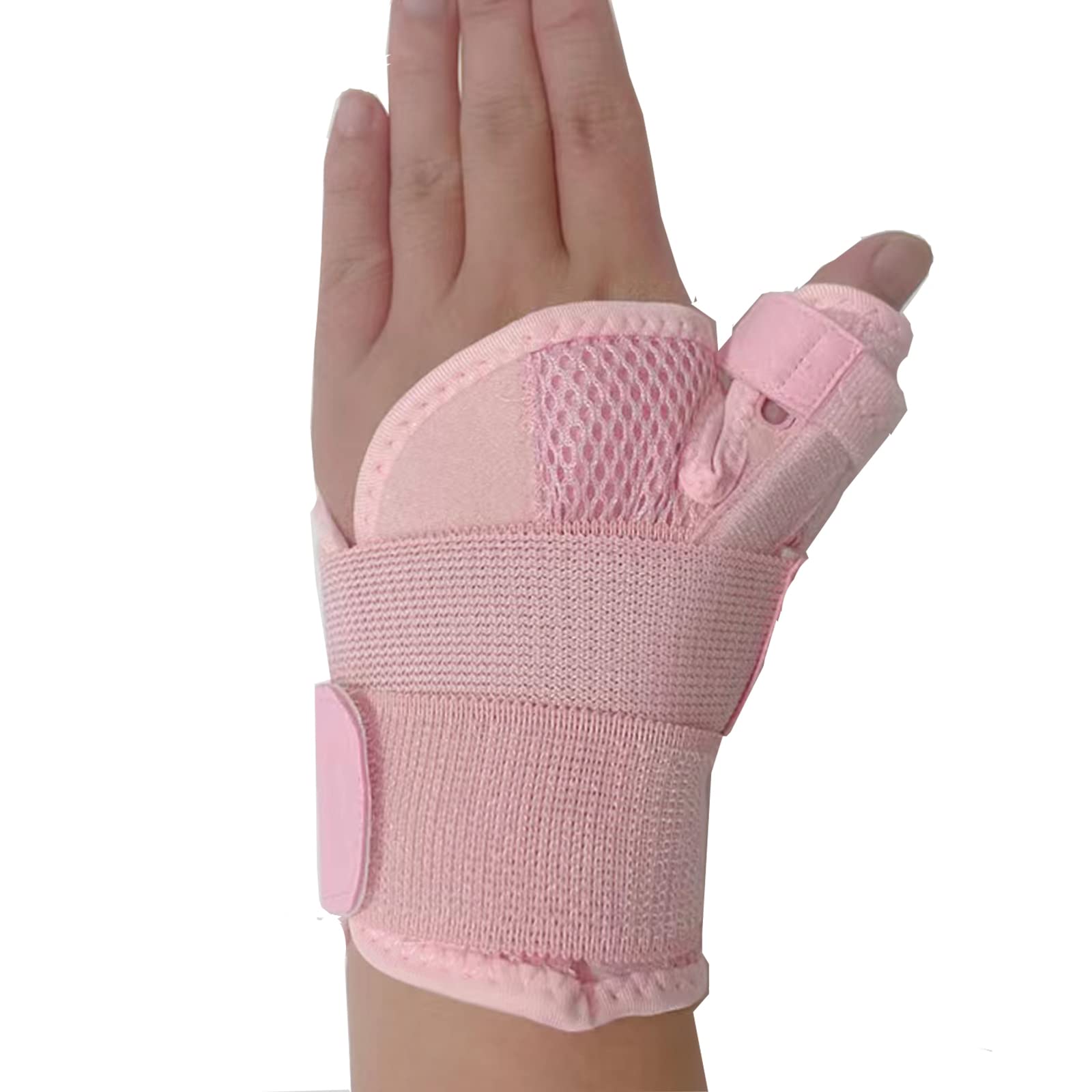 SONGQEE Wrist Thumb Support Splint Brace Hand Straps, Adjustable Sports Finger Guard for Carpal Tunnel Syndrome Arthritis
