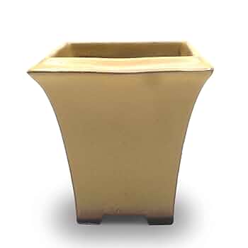 茶色の陶器製四角鉢　落款あり 中型 茶色の陶器製四角鉢 落款あり 中型 楽天市場】盆栽鉢 陶器 4号