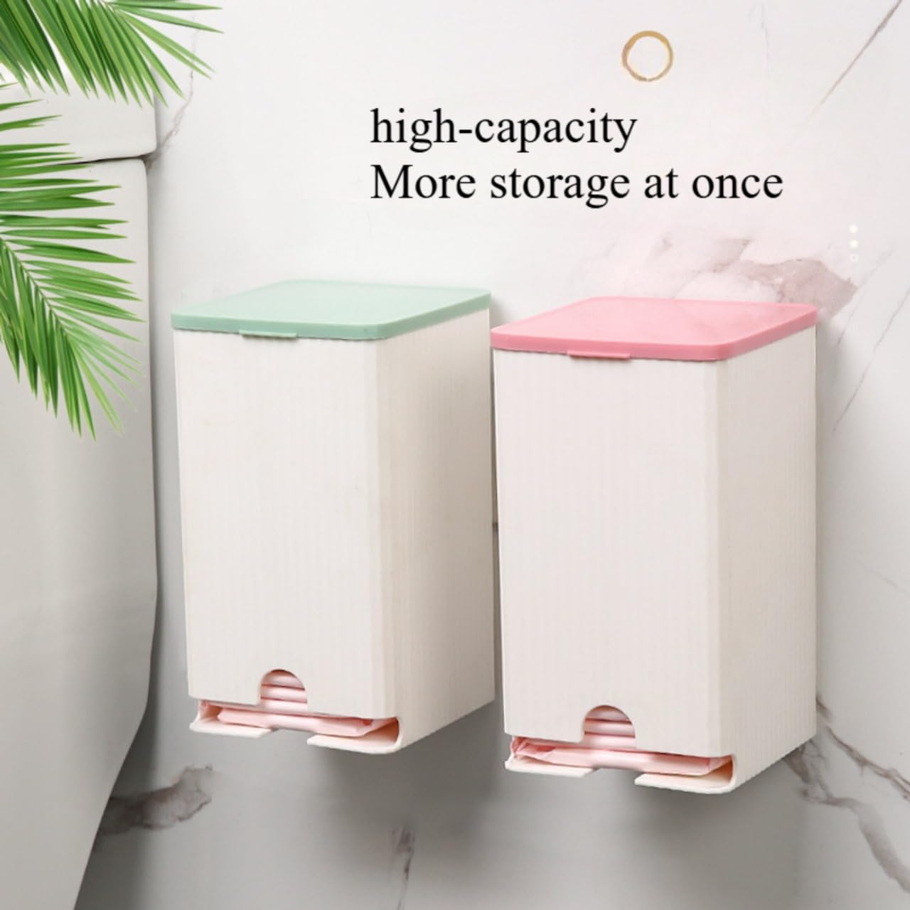 Aannie Wall Mounted Pad Holder, Towel Holder - Bathroom Towel Dispenser, Dustproof Waterproof Sanitary Pads Wall Holder Bathroom Sanitary Pads Bathroom Organizer, Bathroom Accessories (1) 3